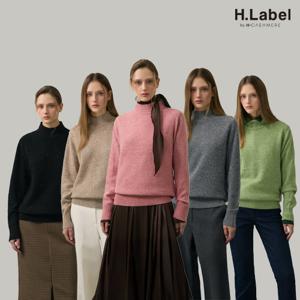 [H.Label] 울 블렌딩 스팽글 윈터 하프넥 니트 3종