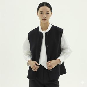 [엘루아] 울 블렌디드 핸드메이드 베스트 4종택1