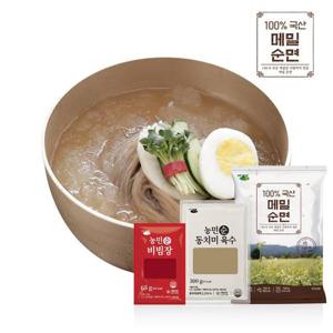 [김영근]100% 국산 메밀순면 6팩(동치미육수3+비빔장3)