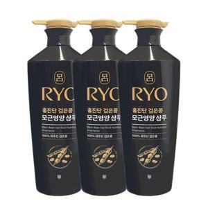 려 홍진단 검은콩 모근영양 샴푸 820ml x3