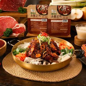 심가네 파송송 소불고기 200g x 6팩 매콤 양념 두루치기 간편식 밀키트 캠핑요리