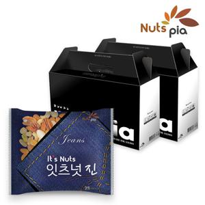 [넛츠피아] 잇츠넛 진 25g X 100봉 선물세트 (50봉x2세트) 프리미엄 하루견과