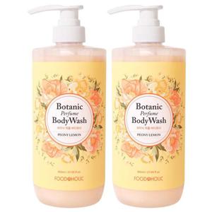 (1+1)푸드어홀릭 보타닉 퍼퓸 바디워시 피오니 레몬 800ml/향이좋은 대용량 클렌저