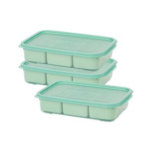 이지앤프리 튼튼이 이유식큐브 보관용기 나눔 3칸 1700ml  3p