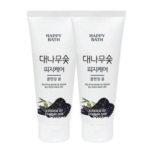 [해피바스]해피바스 대나무숯 피지흡착 클렌징폼 200g x2
