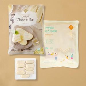 [낭만부부] 구워먹는 치즈바(530g) + 모짜렐라 치즈 가래떡(235g)