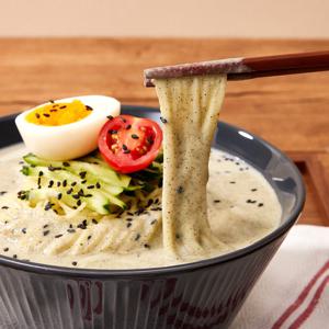 지니쿡 정말진한 서리태 콩국수 10인분(서리태콩가루+치자국수)