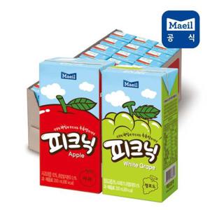 [매일유업]매일 피크닉 혼합 사과 200ml 24팩+청포도 24팩/음료/음료수