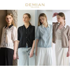 [데미안(DEMIAN)] 26SS Authentic Flax 셔츠 블라우스 3종