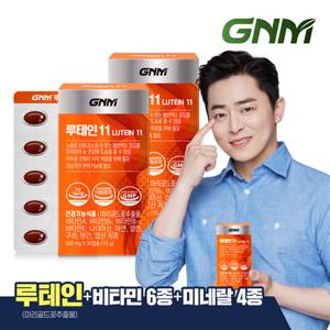 GNM 루테인11 2박스 / 비타민 6종 + 미네랄 4종 눈건강 비타민B 아연 엽산