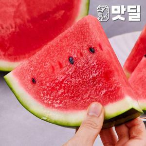 갤러리아_[맛딜]당도선별 고당도 꿀 수박 1통 6-7kg 내외