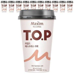 갤러리아_맥심 티오피 컵커피 마일드 에스프레소 라떼 300mlx10컵