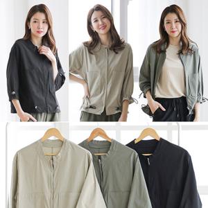 [~XL] 인견 스판 릴렉스 블루종 자켓 빅사이즈 3종 택1