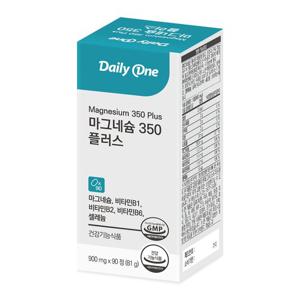 데일리원 마그네슘 350 플러스 고함량 대용량 1통