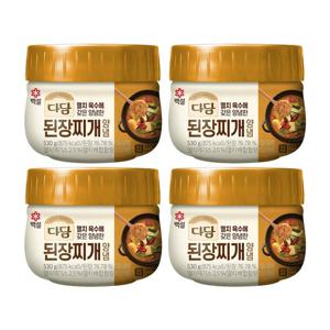 [CJ]백설 다담 된장찌개양념 530g x4개 간편 찌개양념 즉석 밀키트