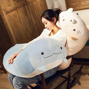 고양이인형 초 대형 큰 모찌 인형 쿠션 90cm/고양이 고래