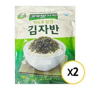 [기타]성경김 맛지도 김자반 500g x 2개