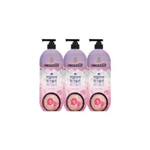 오가니스트 히말라야 핑크솔트 풍성한 거품 산뜻한 바디워시 900g 로즈향 x