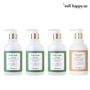 [셀해피코] 바디워시 초특가패키지(바디워시 300ml x 3 + 샴푸 300ml x 1)