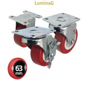 우레탄 카트 캐스터 대차바퀴 2.5호 63mm 카트캐스터 WFPOU52