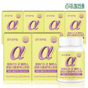 드림이음 알파CD 굿밸런스 알파시클로덱스트린 1000mg X 60정 6박스