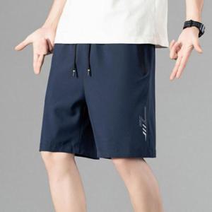 좋은 남성 쿨 반바지 빅사이즈 고무줄 밴딩 아이스 냉감 스포츠 WFOC1QK