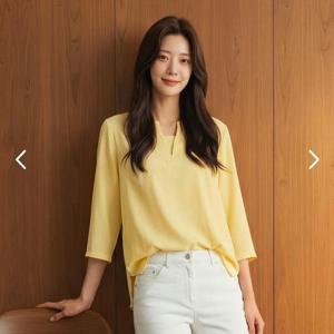 [피에이티]여성 프린트 라운드넥 블라우스 1L42505_HDD