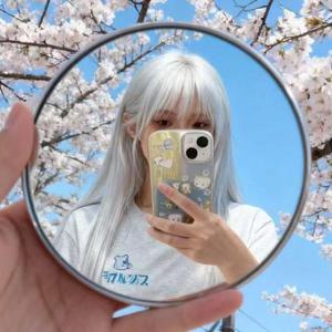 SNS핫템 여행용 볼록 손거울 단체사진 거울셀카 인생샷 촬영 소품 2color