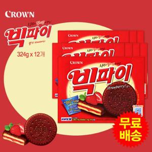[크라운] 빅파이 딸기맛 대용량(324gx12개)