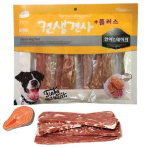 [OFL2958S]강아지 연어 스테이크 애견 육포 300g
