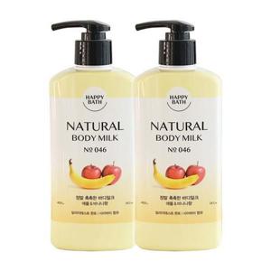 [해피바스]해피바스 정말 촉촉한 바디로션 400g x2