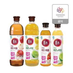 [청정원]청정원 저당 홍초 4종(레드애플,레몬라임) 1.5L + 900ml 골라담기_21161276_634573