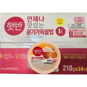 햇반 윤기가득쌀밥 210g x24입 (1박스) 즉석밥