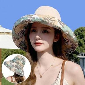 햇빛가리개모자 여성 여행모자 색예쁜 양면 버킷햇 챙넓은 햇빛 WFOJLCL