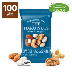 [하루견과] 넛츠&요거트 100봉 /인기견과3종/요거트건포도