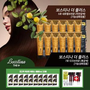 [보스티나]보스티나 염색제 혼합구성 자연,흑갈색 (자연6+흑6+앰플20+빗5)