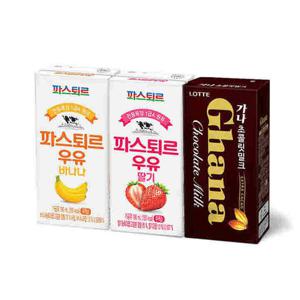 롯데 파스퇴르 우유 가나초콜릿 190mlx24입