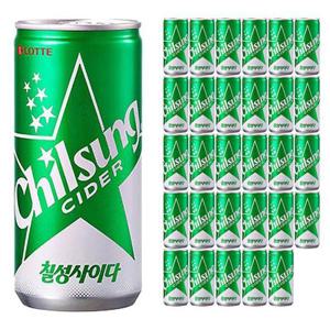 롯데 칠성사이다 210ml x  30캔