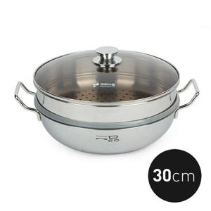 키친아트 일품 통3중 찜냄비 30cm