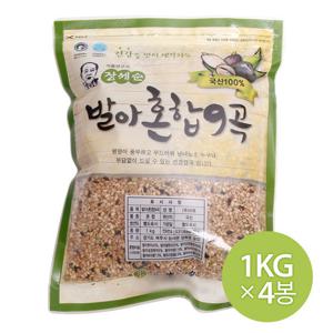 장세순 발아 혼합9곡 1kg x 4개