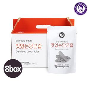 [김재식헬스푸드] 맛있는 당근즙 100ml x 30팩 (총8박스)