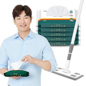 밀대걸레, 물걸레청소포 세트 손쉬운 먼지 청소 정전기 청소포 세트