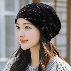 꽃무늬 패턴 중년 얇은 비니 항암모자 6color LM-0721 (WFK53WN)