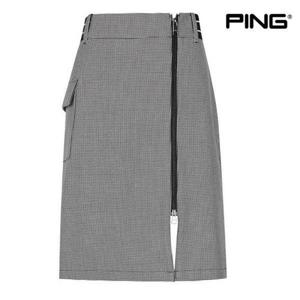 [핑]PING 여성 여밈 5부 큐롯 스커트 121D1PC188 WH 치마 골프