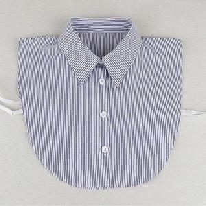 핀스트라이프 셔츠카라 페이크카라 탈부착 프레피룩