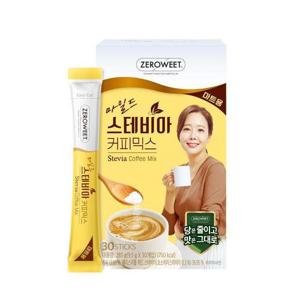 [펄세스] 소유진 펄세스 제로윗 마일드 스테비아 커피믹스 30T x 2개 무설
