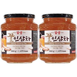 꽃샘 꿀 인삼차 1160g(580g x 2병)
