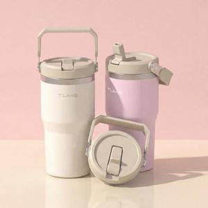 [1+1] 텀스 NEW 마인 핸들 진공 스텐텀블러 620ml