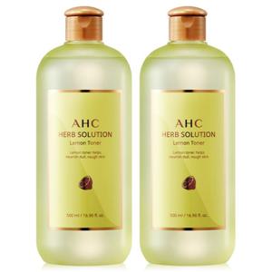 AHC 허브솔루션 토너 500ml 2중 택 2(레몬/알로에베라) / 갓성비토너 모공피지케어 수분토너 피부진정