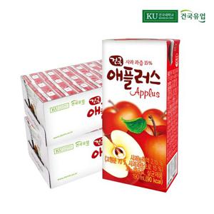 건국우유 애플러스 사과 음료 190ml 48팩